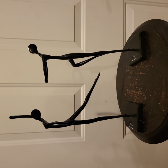 Pair of Vintage Modernist Bodrul Khalique Metal Sculptures of Ballet Dan… - Picture 2 of 8